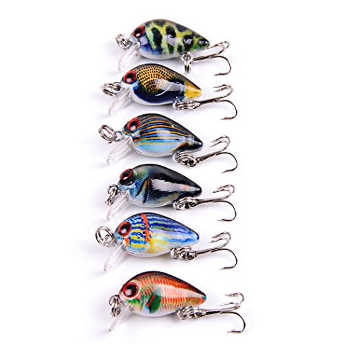 10PCS Fishing Bass Fish Floating Minnow Crankbaits lure hook baits 2.6cm/1.6g 10PCS Fishing Bass Fish Floating Minnow Crankbaits lure hook baits 2.6cm/1.6g